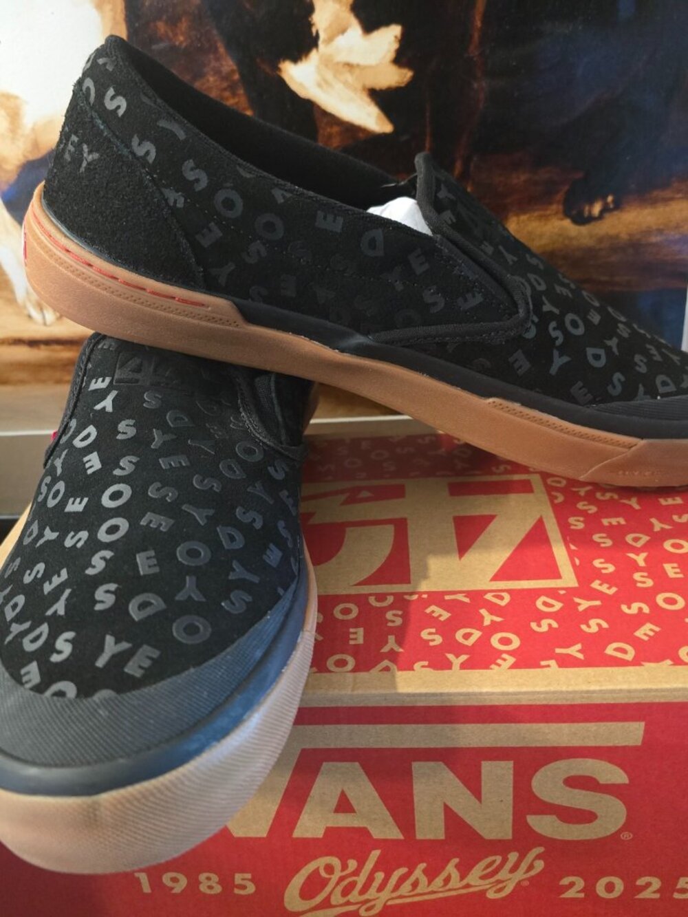 VANS BMX Slip-On Black/Gum Odyssey 40 Year Anniversary Shoes Men's Size 11 NEW